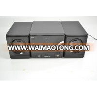 CD Micro hifi Component System with USB input surround audio system with bass and treble control